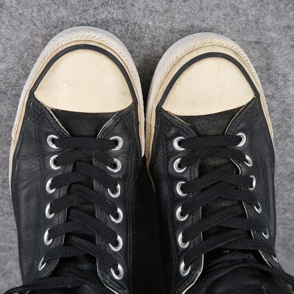 Converse Shoes Mens 8.5 Casual Sneaker Leather Mid Lace Up High Street All Star - Picture 8 of 13